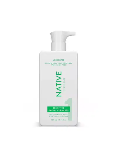Limpiador facial sensible sin perfume Native