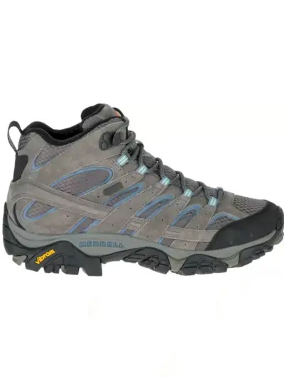 Tmavošedé turistické topánky Merrell Moab 2 Mid