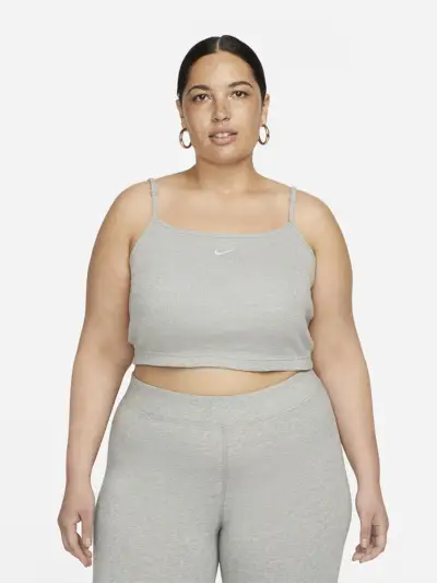 Nike Sportswear Essential bordázott Crop felső