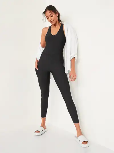 Régi Navy Powersoft ujjatlan, nyitott hátú body