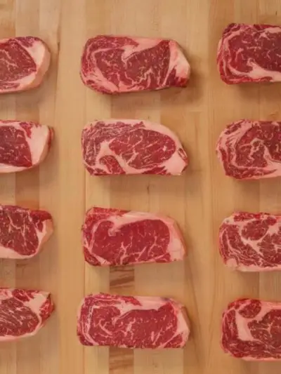 Ribeye-pihvit pöydällä