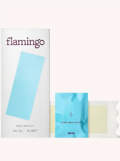 flamingó testviasz csomagolás fehér alapon