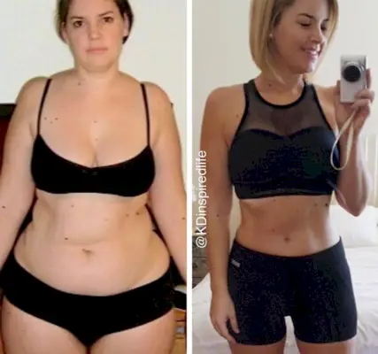 Kathryn Dickie spor salonuna giderek ve fazla şekeri keserek 40 kilo verdi.