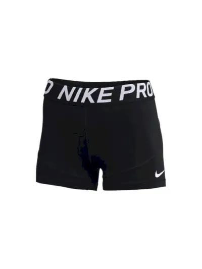 Pro Training Shorts in Schwarz und Weiß auf weißem Hintergrund