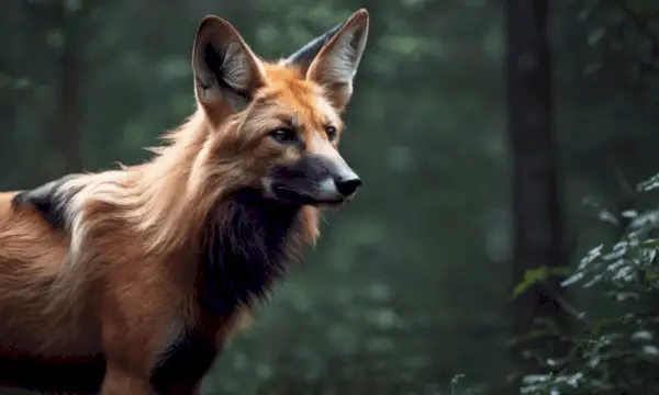 Maned Wolf Simbolika ir prasmė