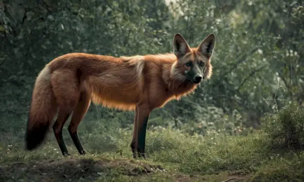 Maned Wolf sapnai ir ženklai