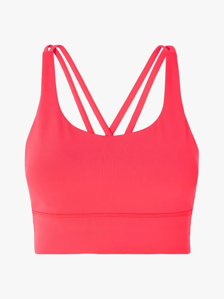 Lululemon Energy melltartó márkás komponensben, világosszürke alapon