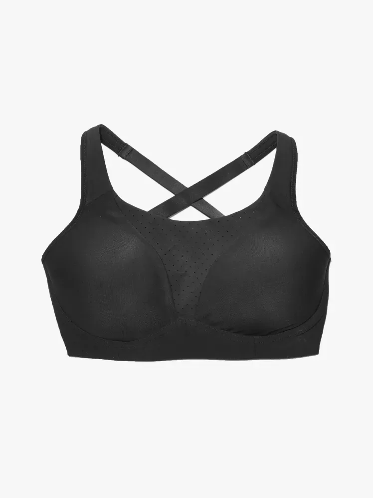 Lululemon Run Times melltartó márkás komponensből, világosszürke alapon