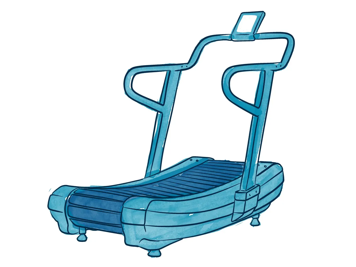 treadmill melengkung