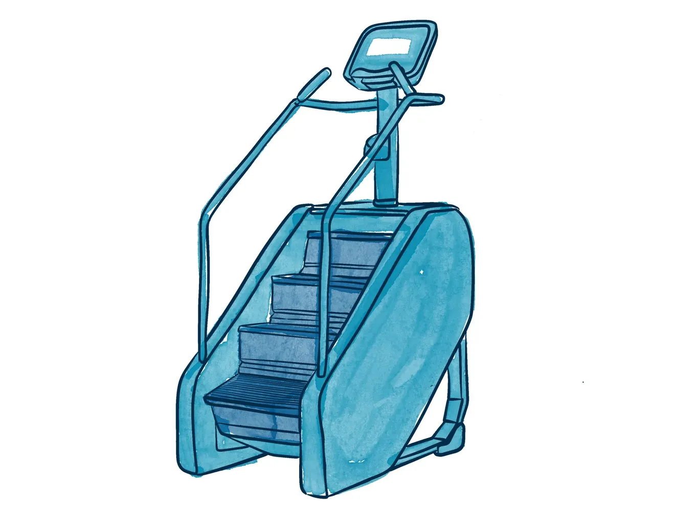 Ilustrasi pemanjat tangga