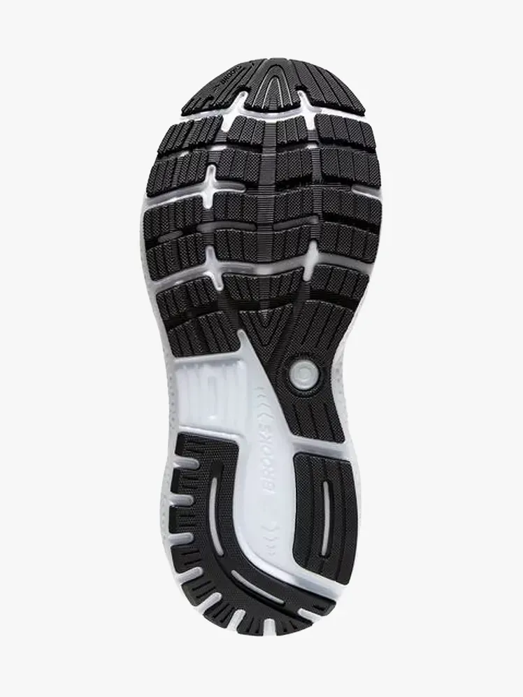 Brooks Ghost 16 w markowym komponencie na jasnoszarym tle