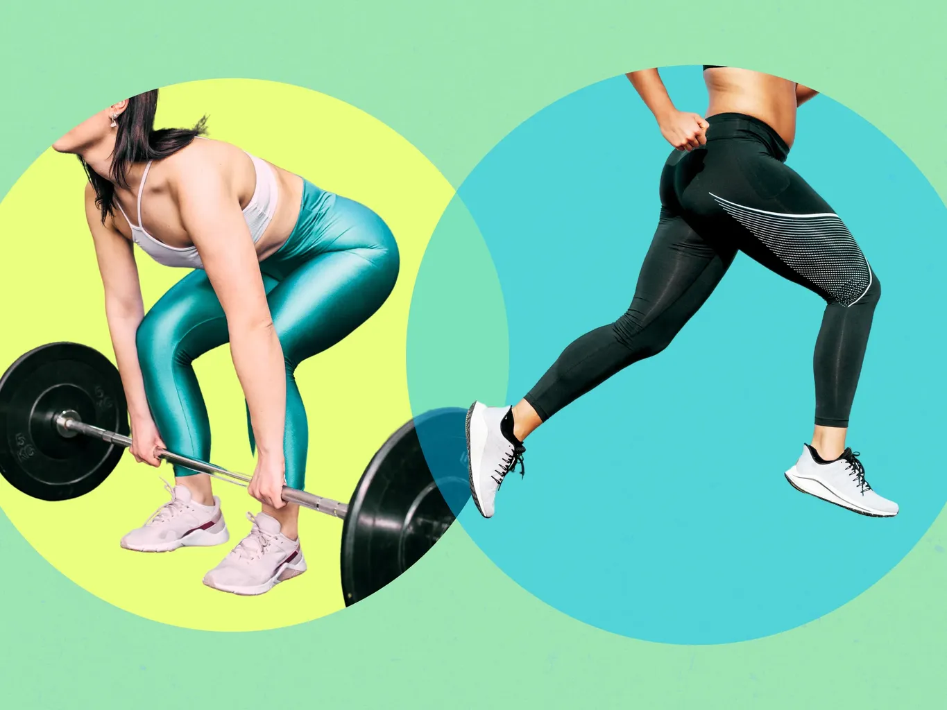 धावक और भारोत्तोलक जूते पहने हुए