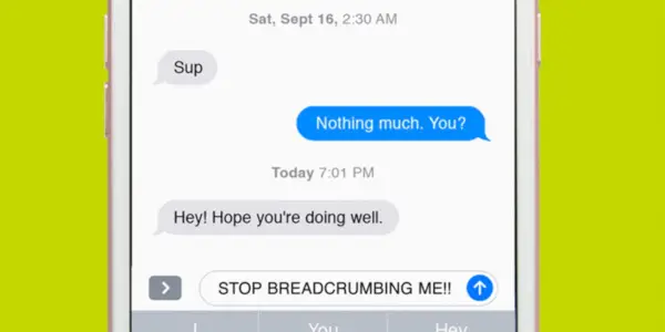 Breadcrumbing, emmagatzematge i altres argots de cites per Internet que desitjo que no necessiteu saber