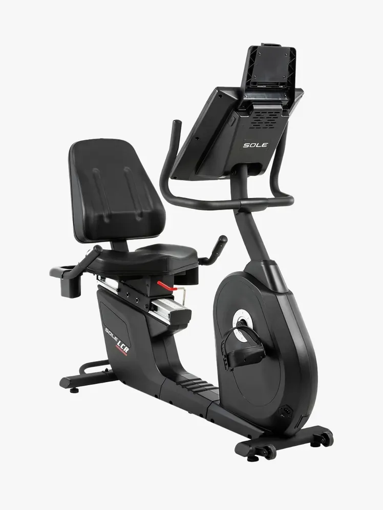 Sole LCR motionscykel i märkeskomponent på en ljusgrå bakgrund