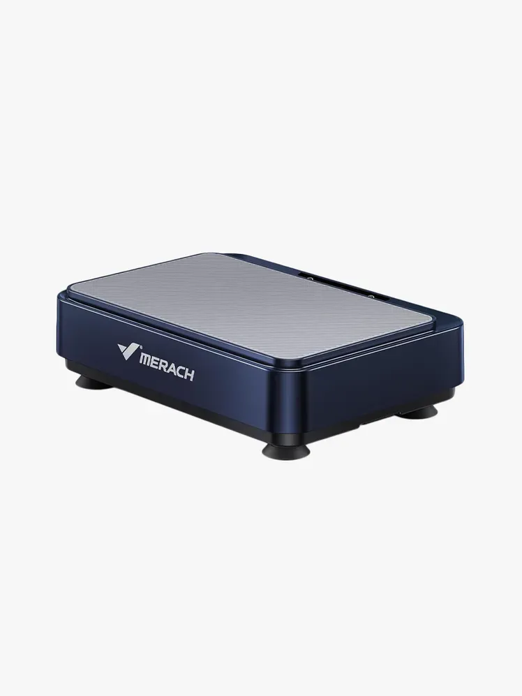 Pelat Bergetar Mini Merach dalam komponen bermerek dengan latar belakang abu-abu terang