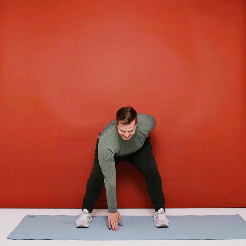 in en uit squat jump