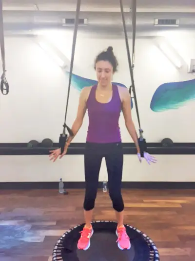 fitness na trampolíne