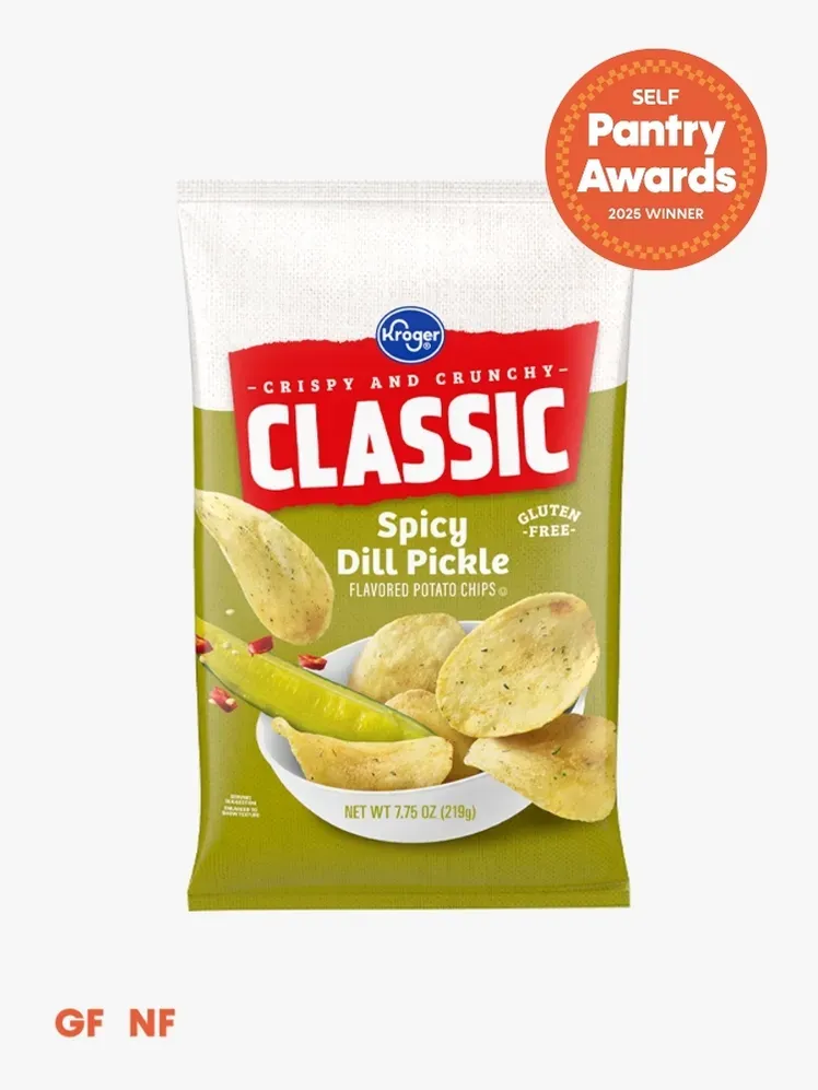 зелено-білий пакет із червоним логотипом і помаранчевою печаткою Pantry Awards у верхньому правому куті