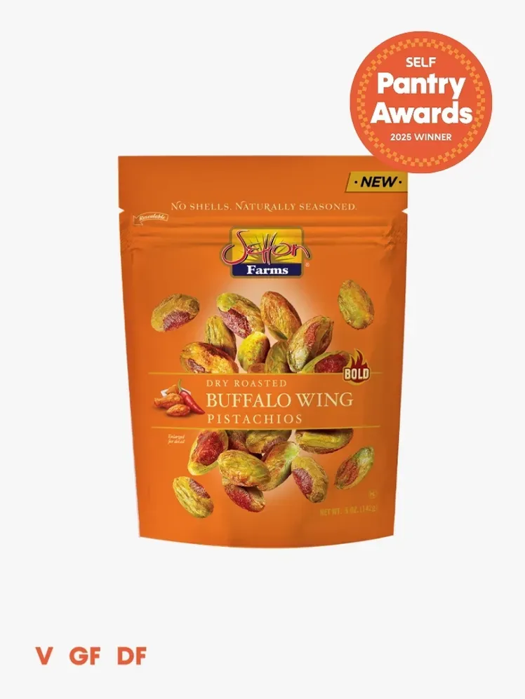 narančasta vrećica s narančastim kružnim pečatom SELF Pantry Awards u gornjem desnom kutu