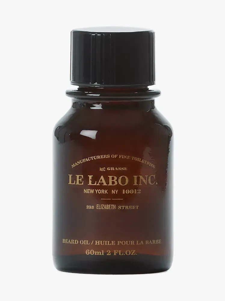 Le Labo Bartöl in Markenkomponente auf hellgrauem Hintergrund