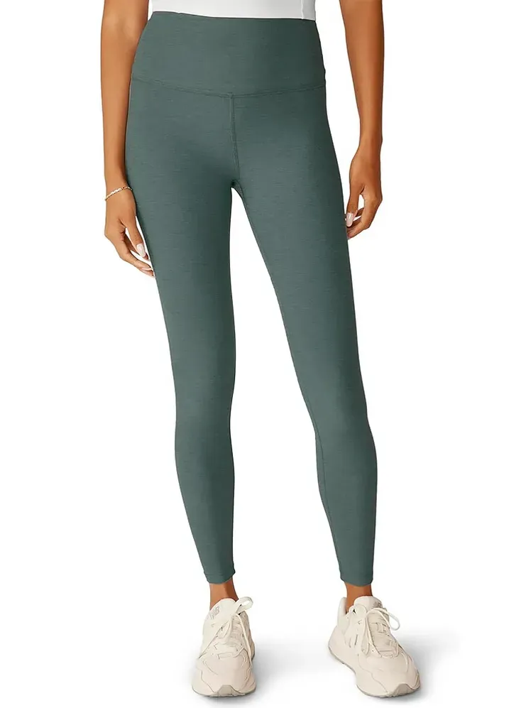 Beyond Yoga Spacedye Caught in the Midi HighWaisted Leggings en verde azulado apagado