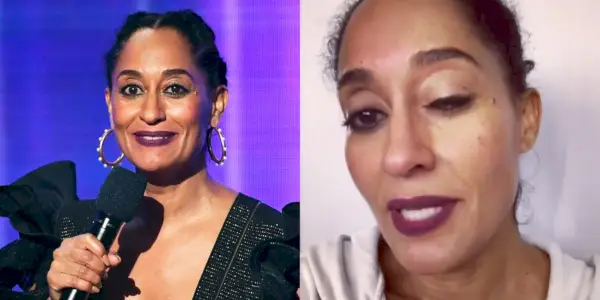 Tracee Ellis Ross vesele vysvětluje, proč jí oko cukalo na AMA