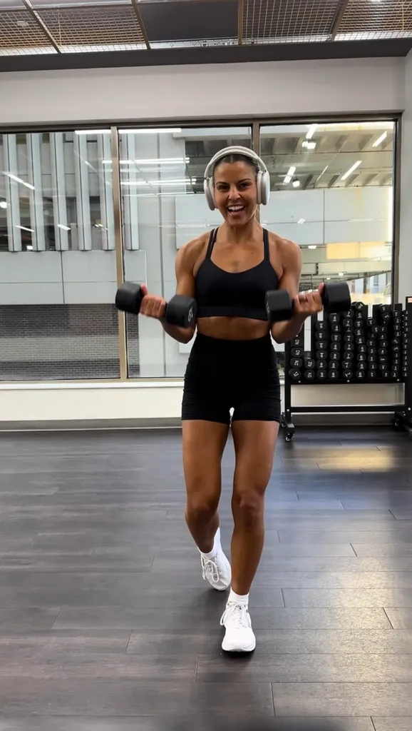 Na obrázku může být Bicep Curls Fitness Gym Gym Weights Sport Working Out Mace Club and Weapon