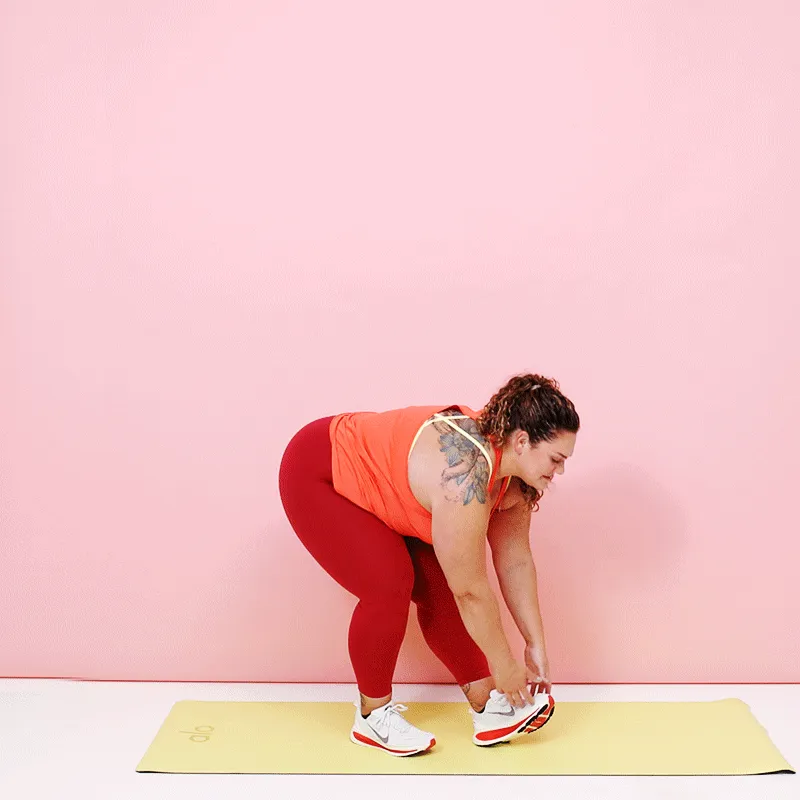 Stående dynamisk hamstringstretch