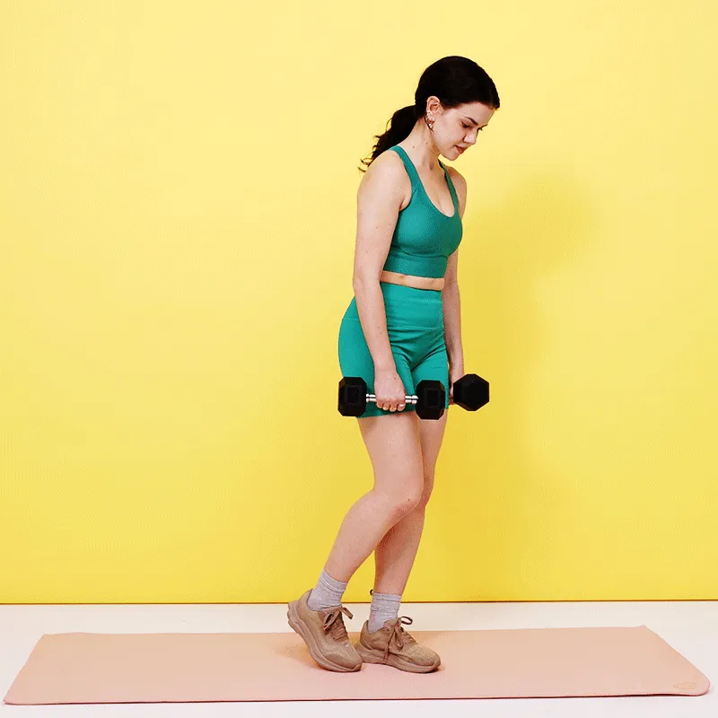 Deadlift met één been