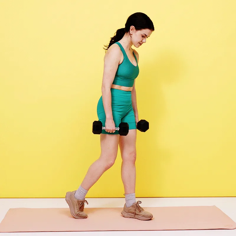 Kickstand Deadlift مع الدمبل