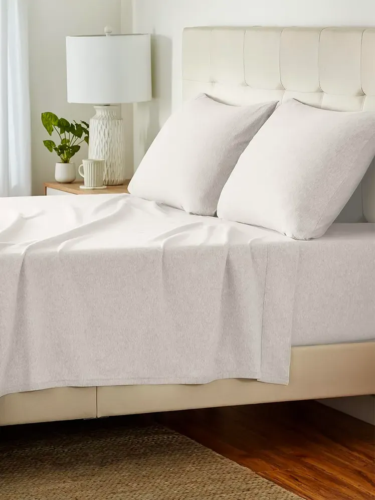 Amazon Basics Heather Cotton Jersey palagu komplekts