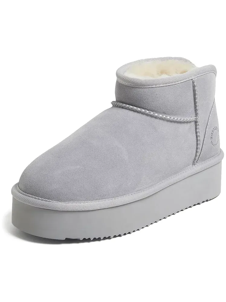 Fireside by Dearfoams รองเท้าบู๊ตแพลตฟอร์ม Shearling ของแท้จาก Kingston