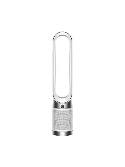 Dyson Purifier Cool Gen1 TP10 in silberner Farbe auf weißem Hintergrund