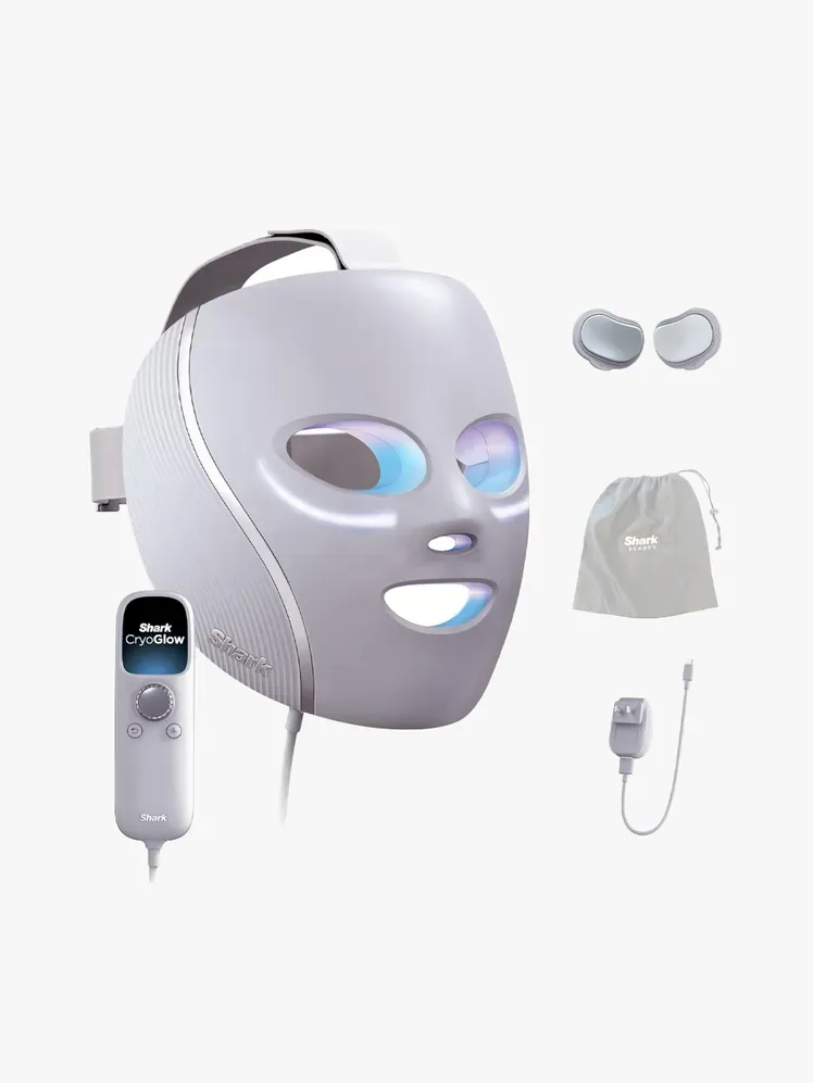 Shark CryoGlow i merkekomponent på en lysegrå bakgrunn